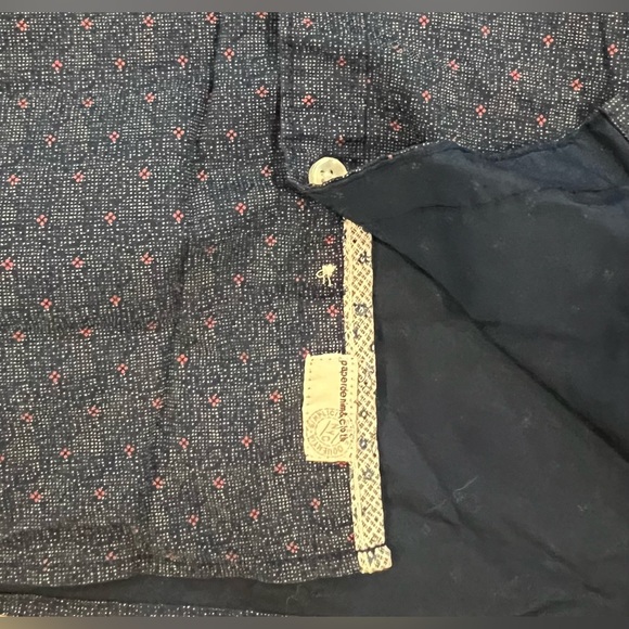 Men’s Paper Denim & Cloth Navy Short Sleeve Button Down Collared Shirt Sz Large - Picture 3 of 6